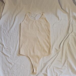 Womens Cream Ribbed One Piece Bought Never Worn